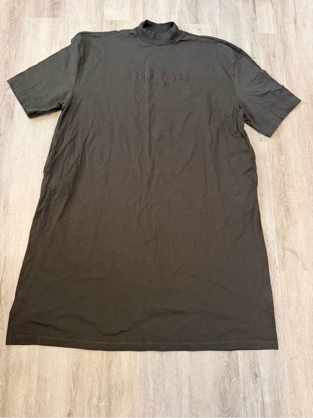Essentials Fear of God Women’s Mock Neck T shirt Dress Sz XXL